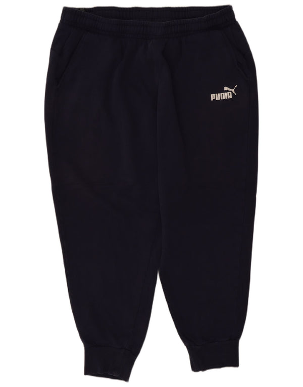 Puma Pantalon de survêtement pour homme en coton bleu marine 2XL