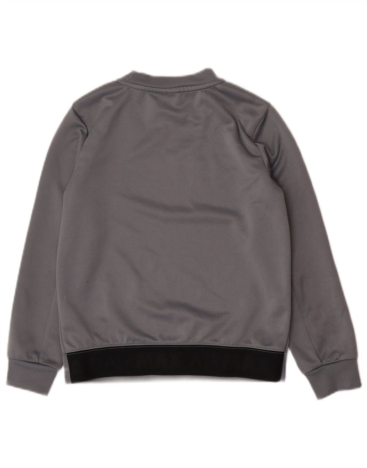Nike Garçons Graphic Sweatshirt Jumper 8-9 ans Petit Gris Polyester