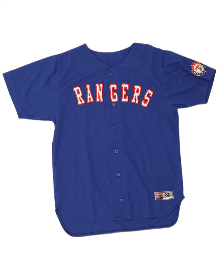 Nike Garçon Rangers Graphic Jersey Top 13-14 ans XL Bleu Polyester