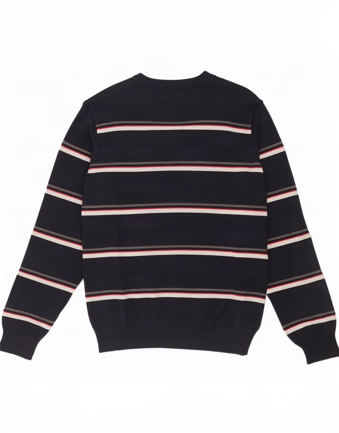Marks & Spencer Pull Blue Harbor Col V Homme Bleu Marine Rayé