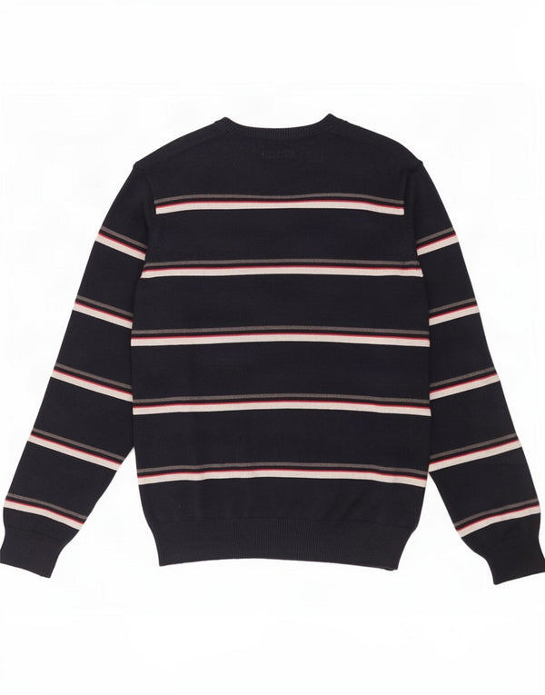 Marks & Spencer Pull Blue Harbor Col V Homme Bleu Marine Rayé