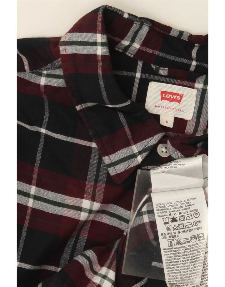 Levi's Chemise Flanelle Homme Petit Carreau Noir Coton