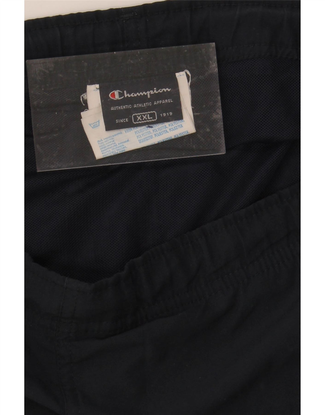 CHAMPION Mens Sport Shorts 2XL  Navy Blue Polyester Vintage Champion and Second-Hand Champion from Messina Hembry 