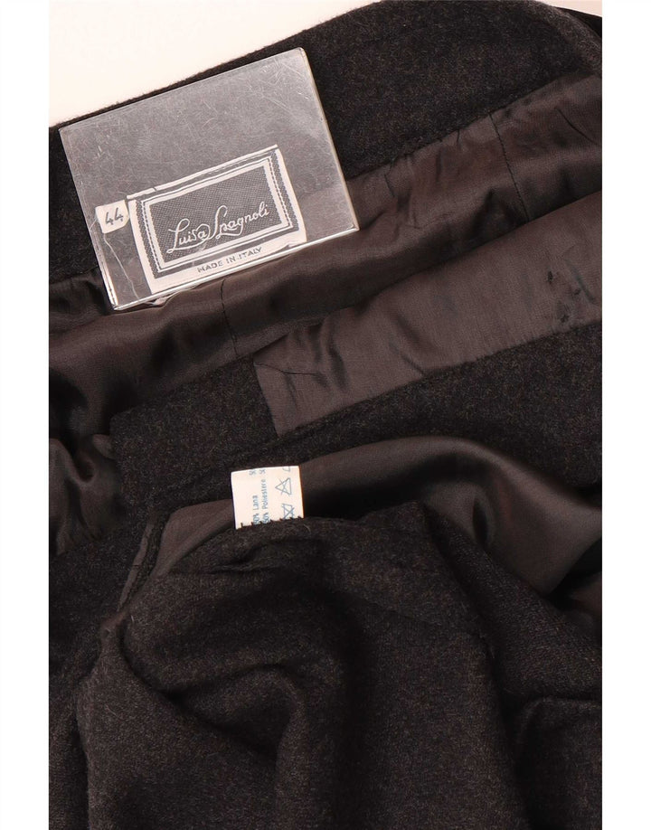 Luisa Spagnoli Jupe Crayon Femme IT 44 Moyen W30 Laine Grise