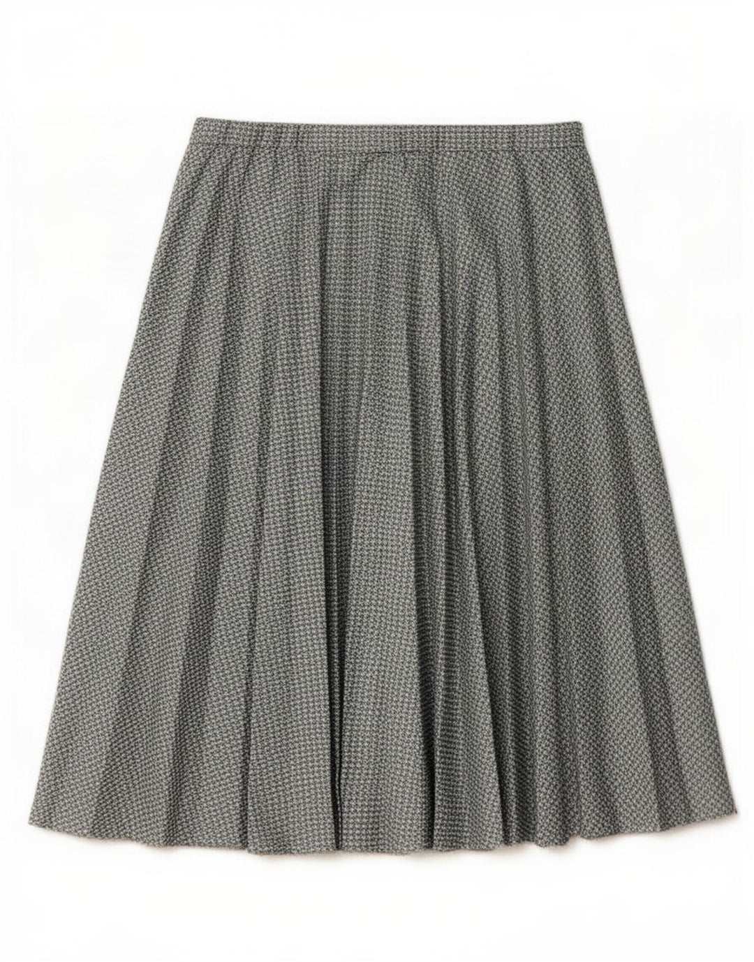 jupe plissée femme vintage W30 Pied-de-poule gris moyen