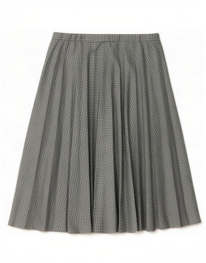 jupe plissée femme vintage W30 Pied-de-poule gris moyen