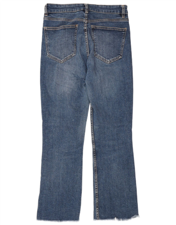 Jean évasé pour femmes Zara EU 38 Petit W28 L26 Bleu