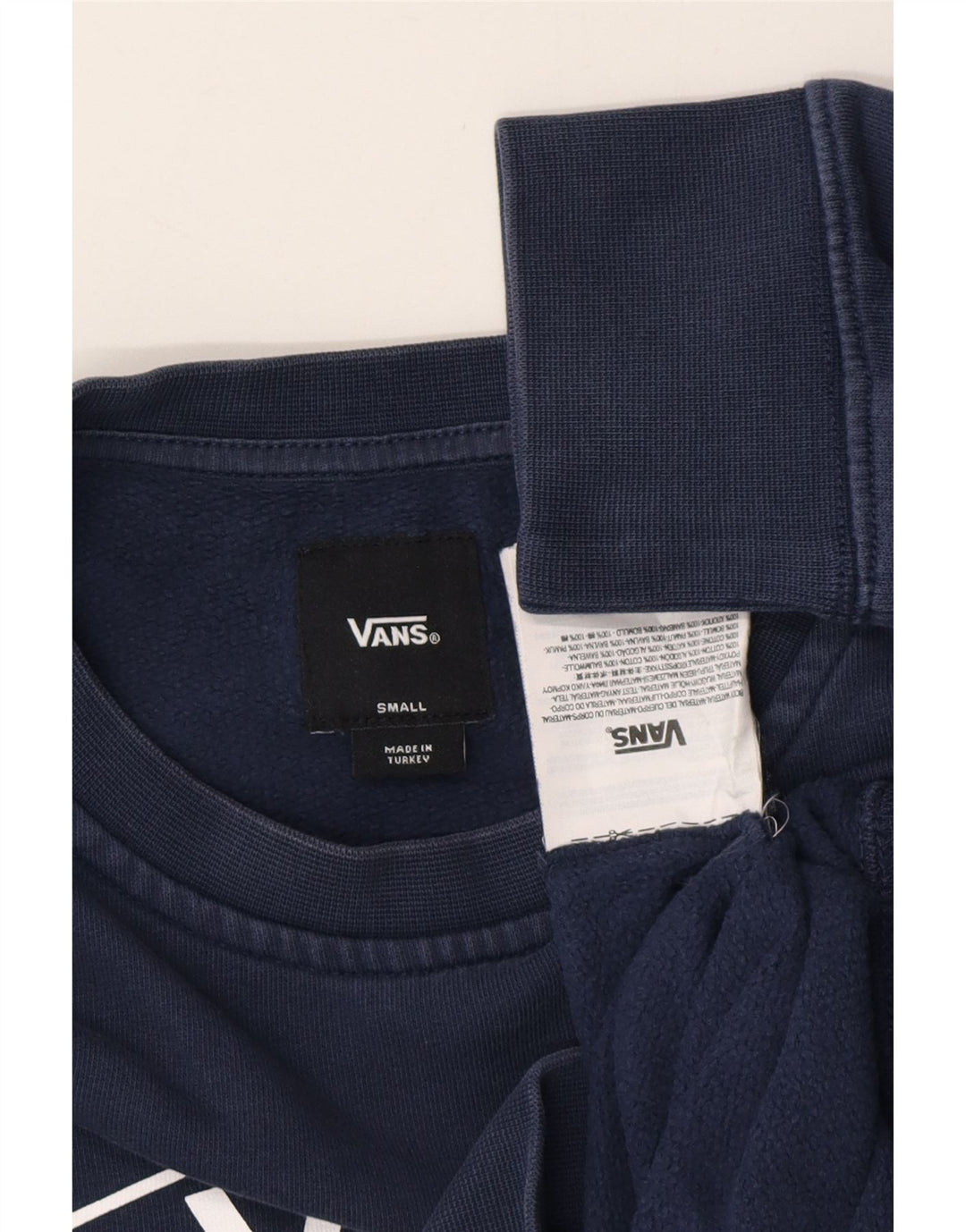 VANS Sweat-shirt graphique pour hommes, petit coton bleu marine