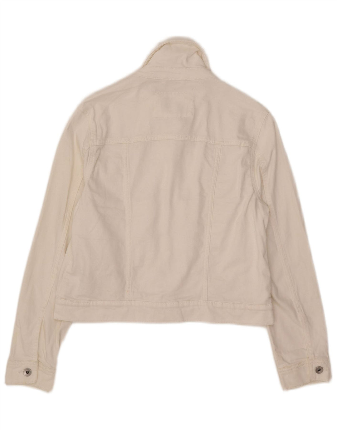 Marks & Spencer Veste en jean courte pour femme UK 12 Coton blanc moyen