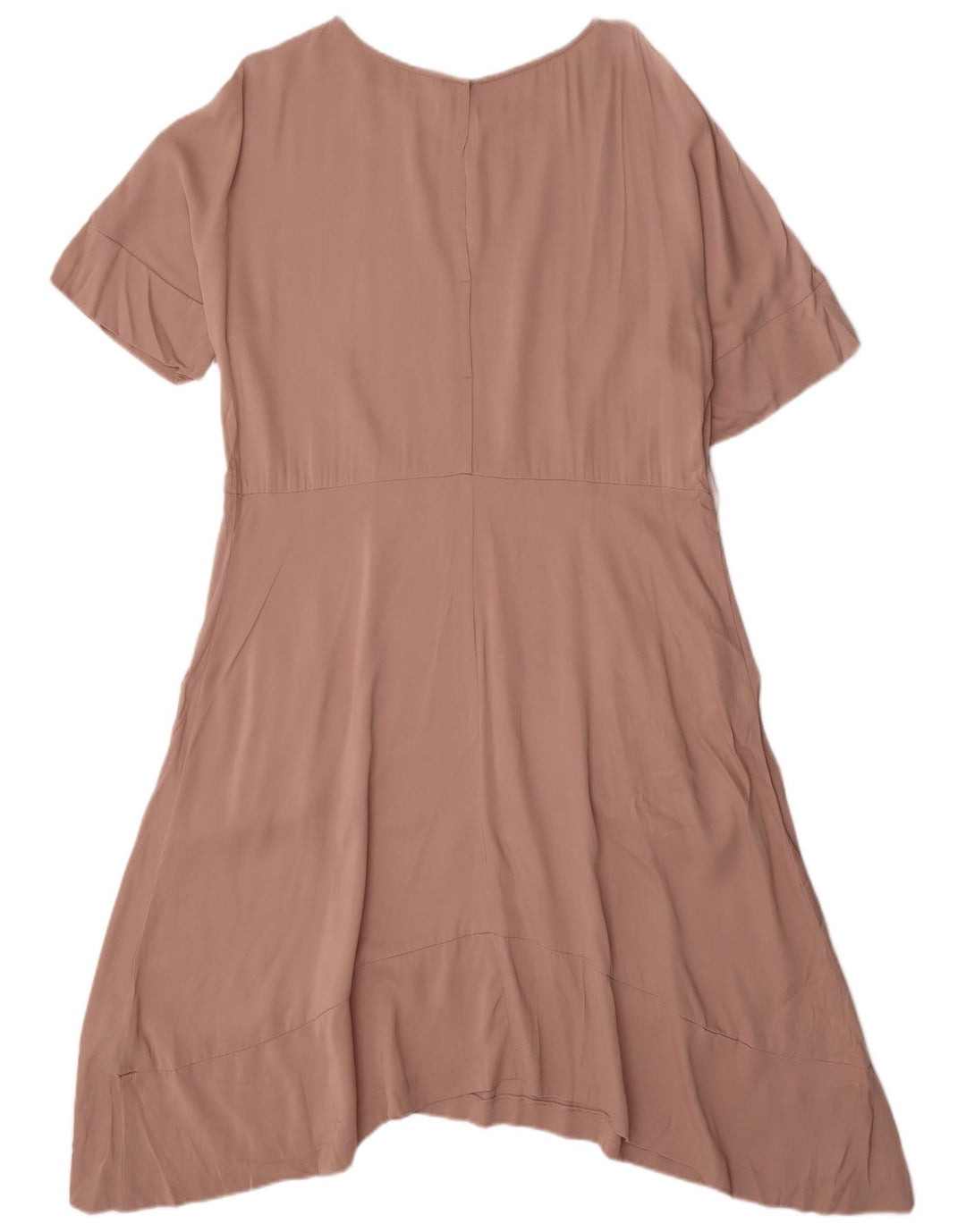 REISS Robe asymétrique pour femme UK 42 Viscose rose moyen