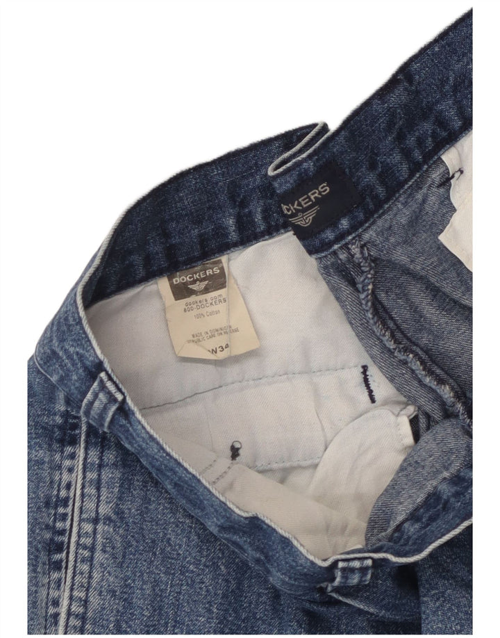 Dockers Short en Jean Femme W34 Grand Bleu Coton