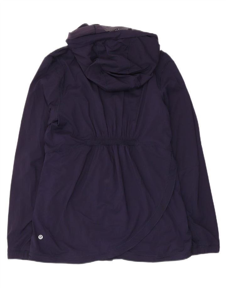 Lululemon Veste coupe-vent à capuche pour femme US 8 Medium Bleu marine Nylon