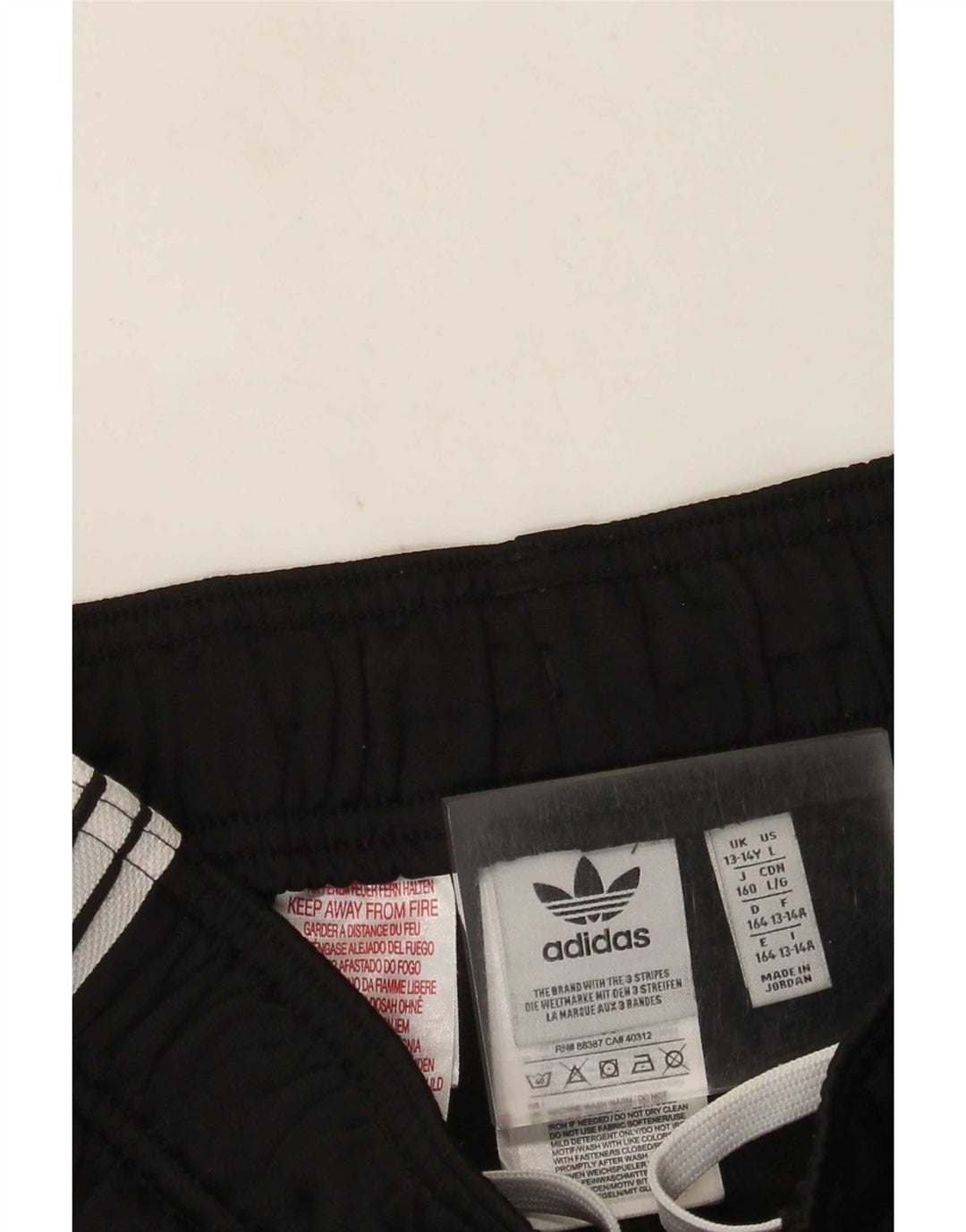 Adidas Pantalon de Survêtement Garçon Joggers 13-14 ans Noir Polyester