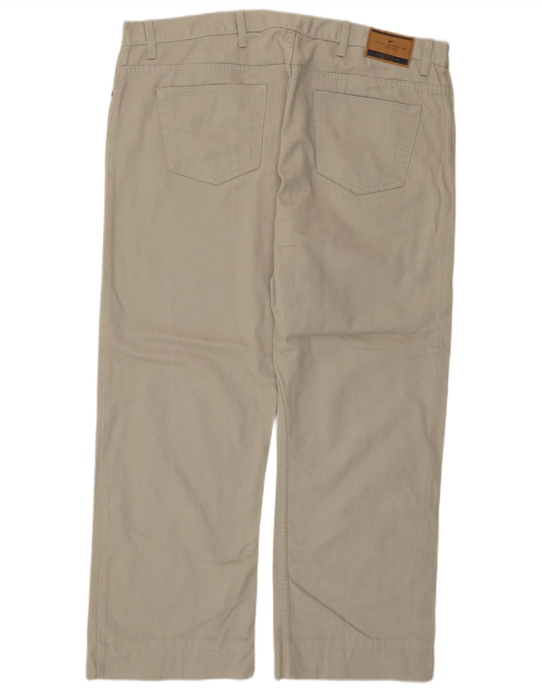 Marks & Spencer Pantalon Casual Blue Harbor Homme W42 L27 Gris Coton