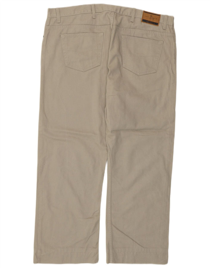 Marks & Spencer Pantalon Casual Blue Harbor Homme W42 L27 Gris Coton