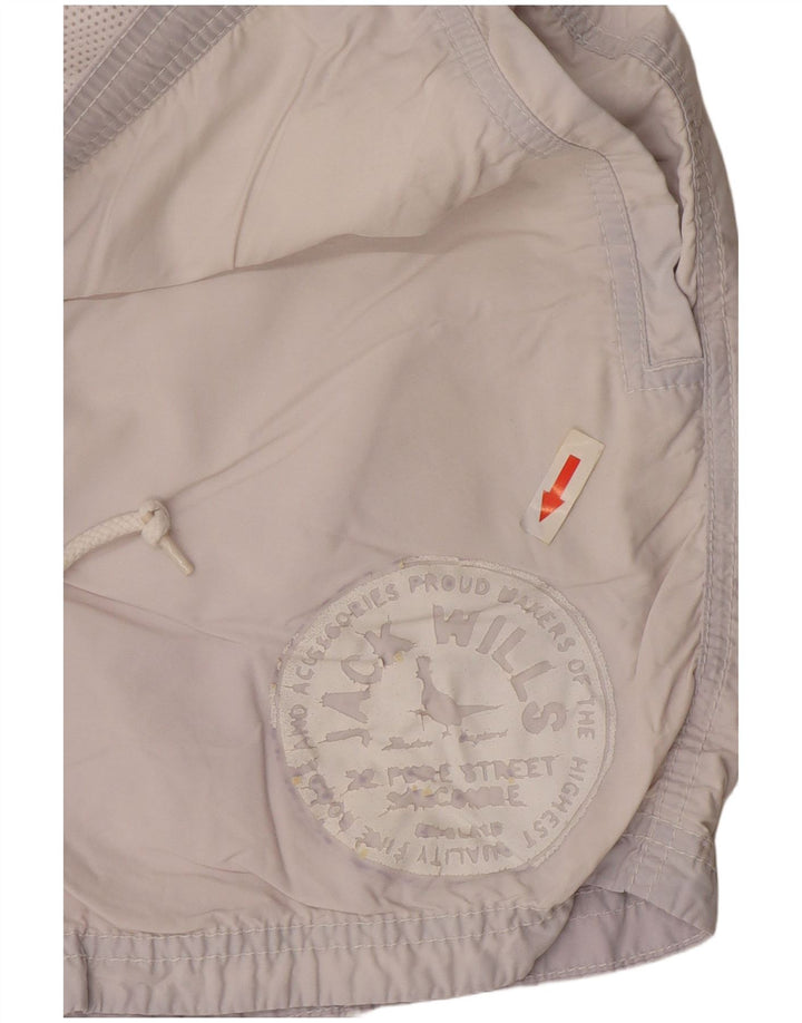 Jack Wills Short de bain graphique pour homme Petit coton bleu