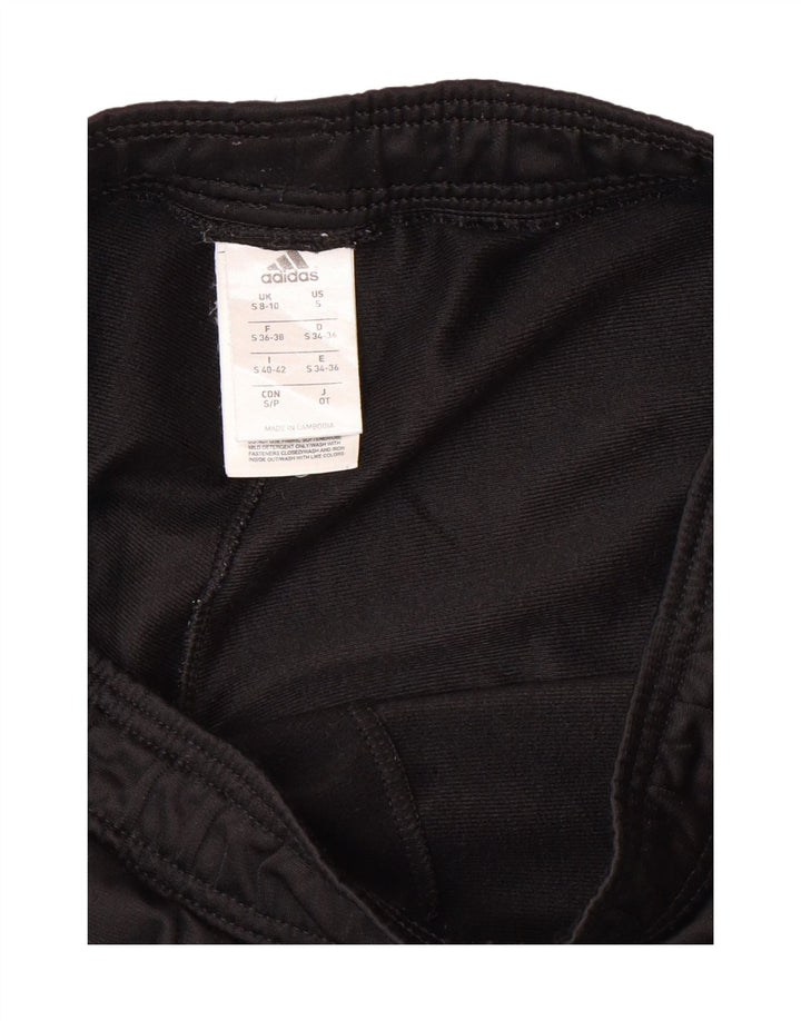 ADIDAS Womens Tracksuit Trousers UK 8/10 Small  Black Polyester Vintage Adidas and Second-Hand Adidas from Messina Hembry 