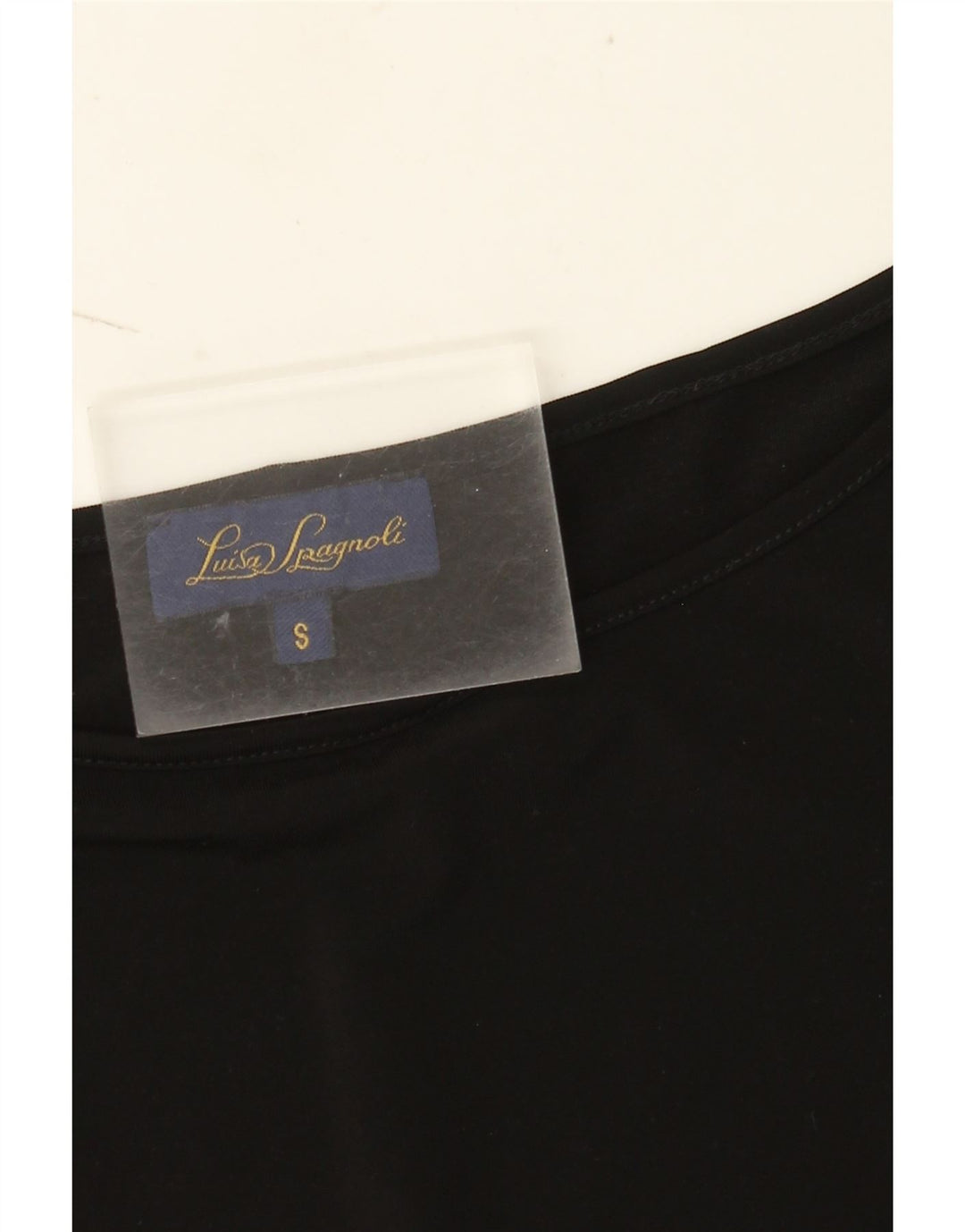 Luisa Spagnoli Haut à manches 3/4 pour femme UK 8 Small Noir