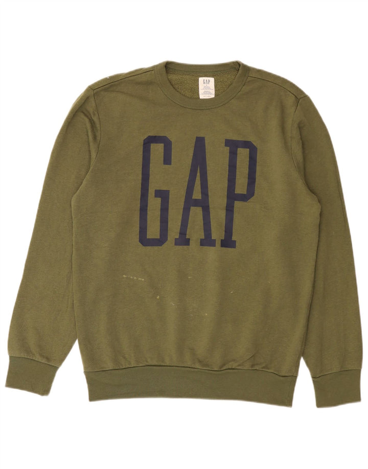 Gap Sweat-Shirt Graphique Homme Petit Kaki Coton