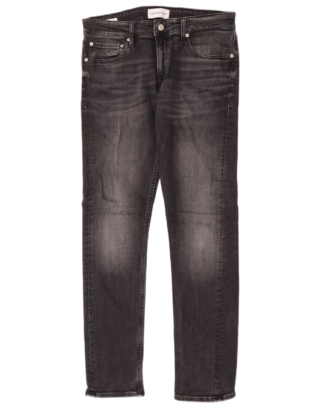 Calvin Klein Jean Slim Homme W32 L32 Gris Coton