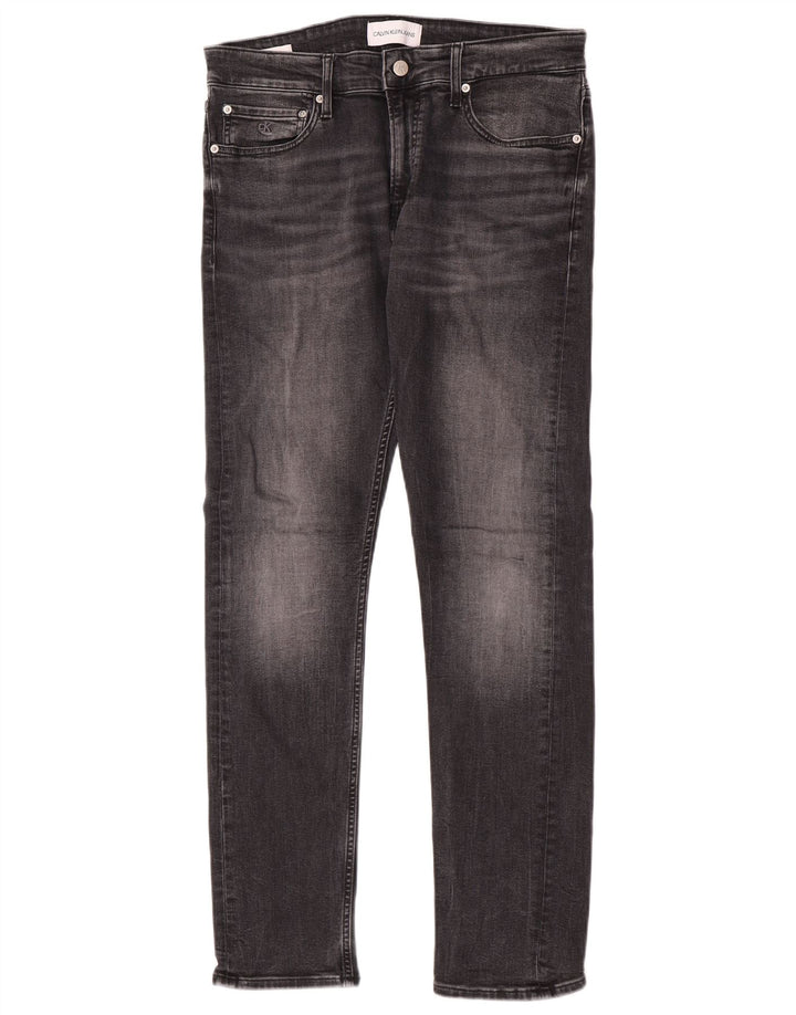 Calvin Klein Jean Slim Homme W32 L32 Gris Coton