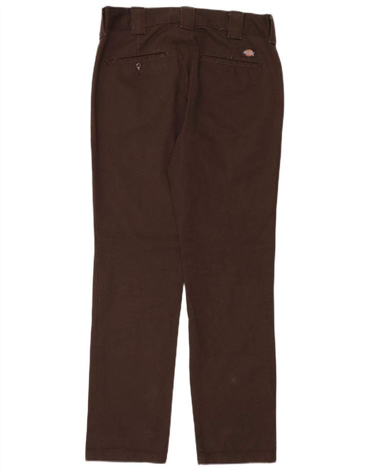 Dickies Pantalon Chino Coupe Slim Homme W32 L32 Marron Polyester