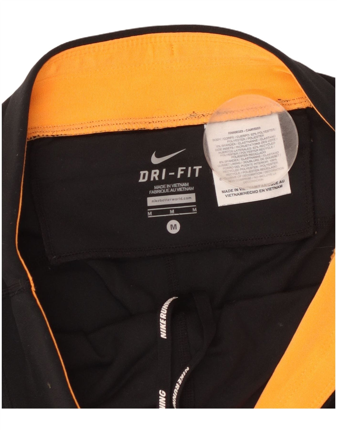 NIKE Legging Capri Dri Fit pour femme UK 14 Noir moyen Colourblock