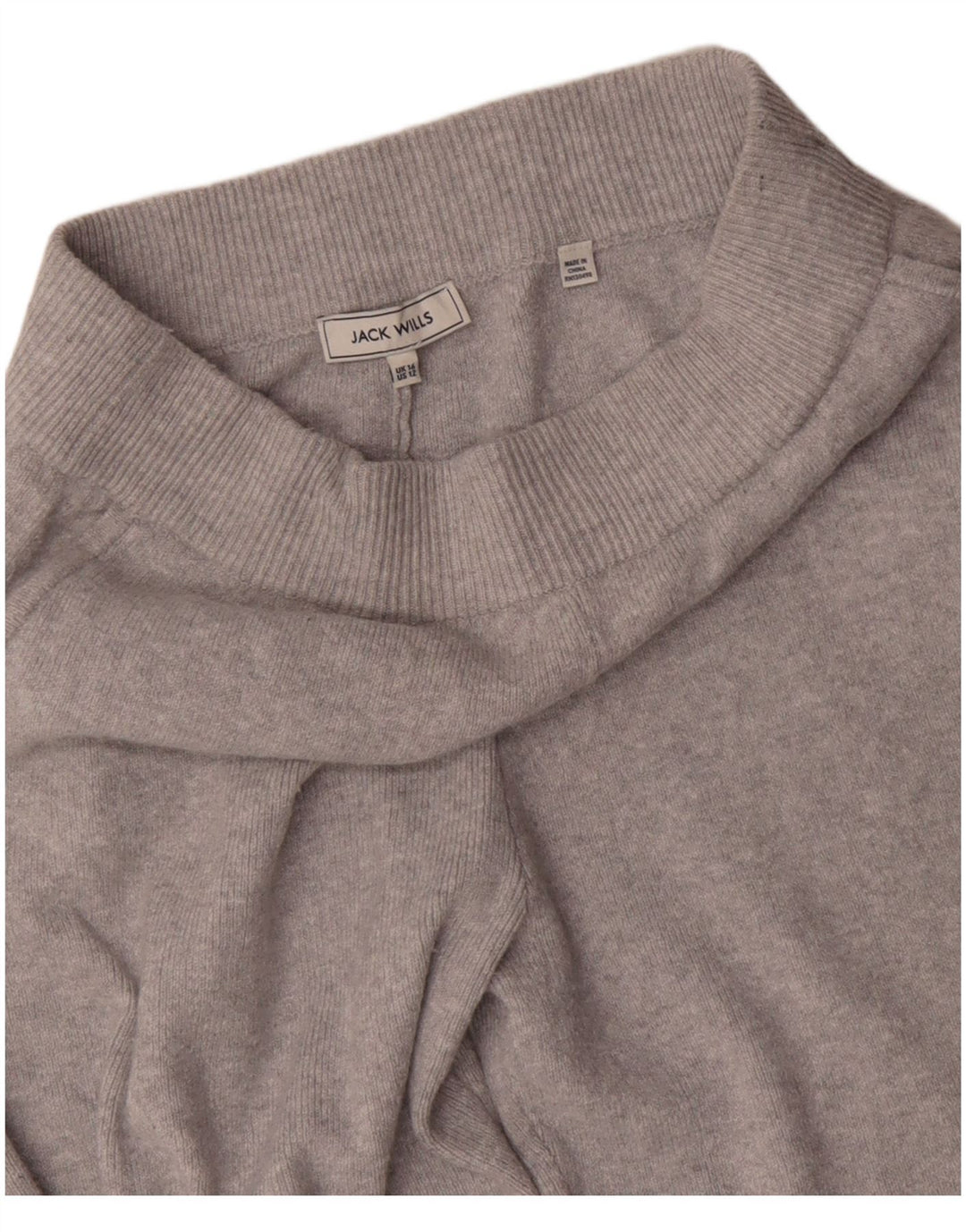 JACK WILLS Pantalon de survêtement pour femme Joggers UK 16 Large Gris Polyester