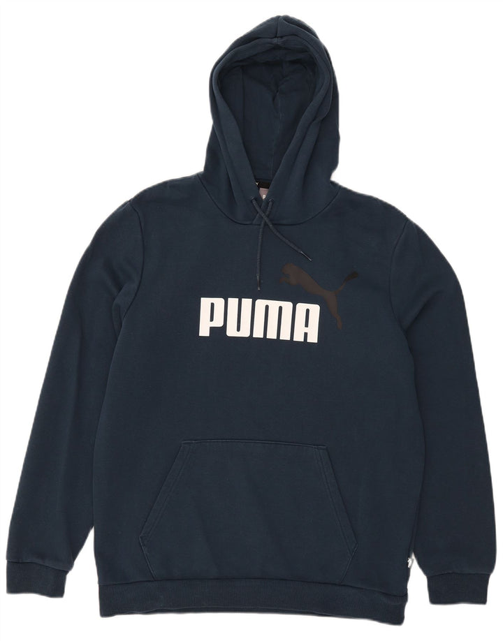 Puma Pull à Capuche Graphique Homme Bleu Moyen