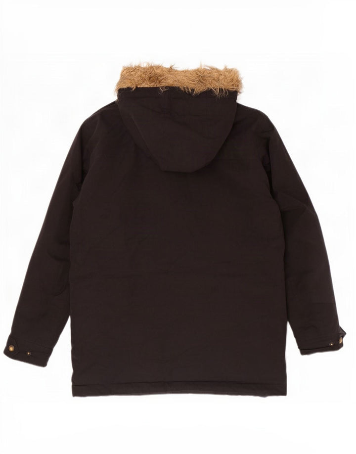 Jack & Jones Parka à capuche pour homme UK 38 Medium Noir Polyester
