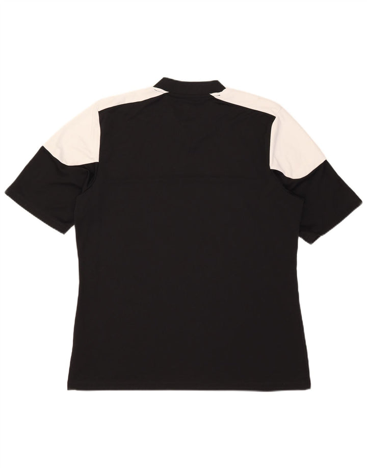 Adidas Hommes Climalite T-Shirt Haut Large Noir Colorblock Polyester
