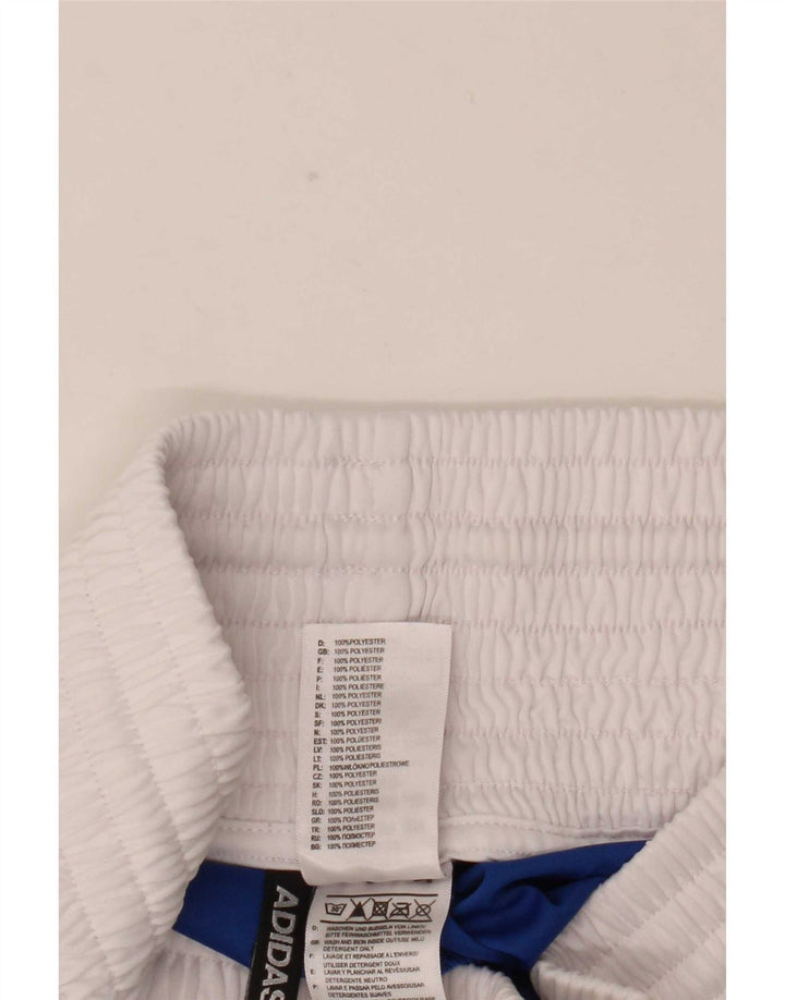 Adidas Short de sport de boxe pour homme Large Bleu Colorblock Polyester