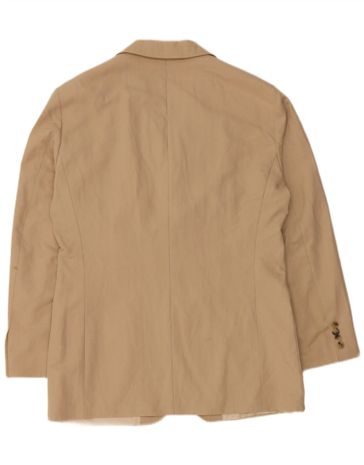 Hugo Boss Veste blazer à 3 boutons pour homme EU 48 Coton beige moyen