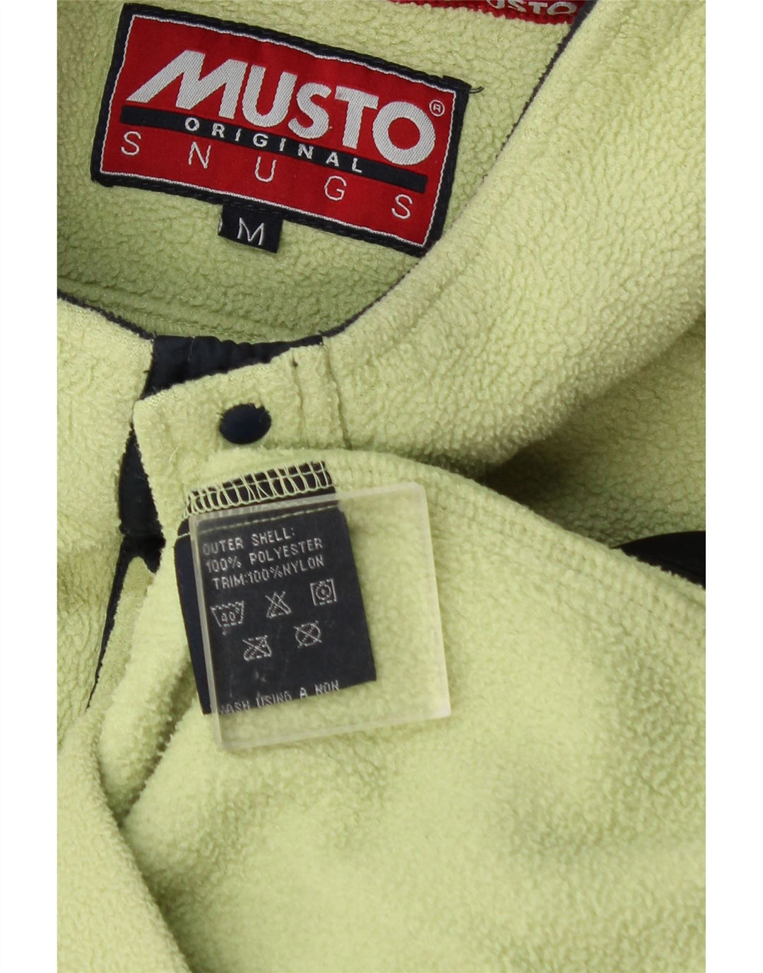 Musto Pull polaire à col boutonné pour homme en polyester vert moyen
