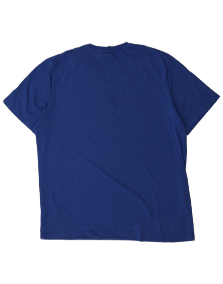 Nike T-shirt Dri Fit pour homme en coton bleu 2XL