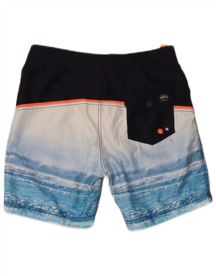 Superdry Short de Bain Graphique Regular Homme Petit Bleu Polyester
