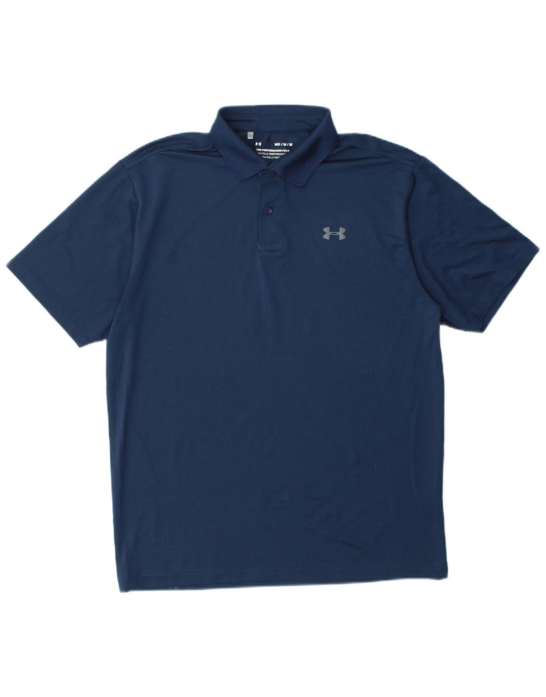 UNDER ARMOUR Polo Heat Gear Homme Bleu Marine Moyen Polyester