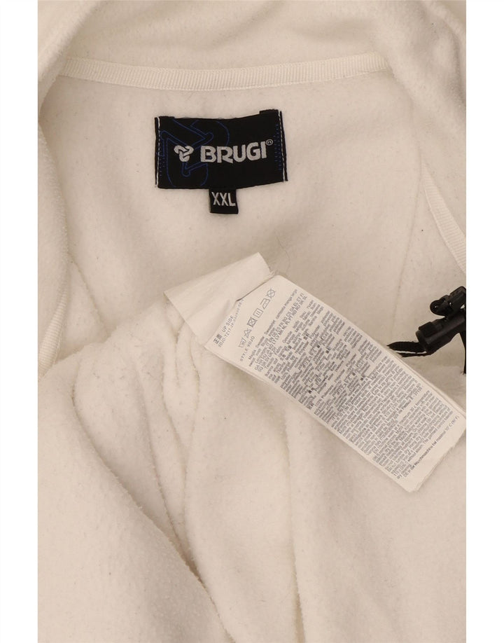 Brugi Veste Polaire Homme UK 44 2XL Blanc Polyester