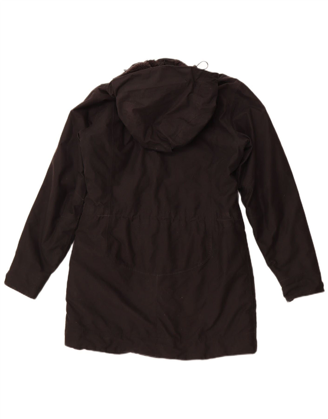 JACK WOLFSKIN Veste coupe-vent à capuche pour femme UK 12/14 Medium Noir