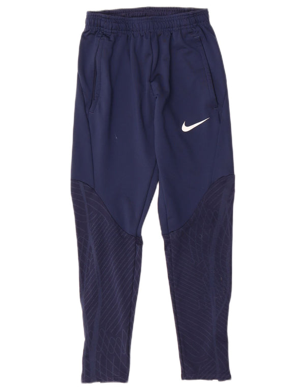 Nike Pantalon de survêtement Dri Fit pour garçon 8-9 ans Petit Bleu marine géométrique