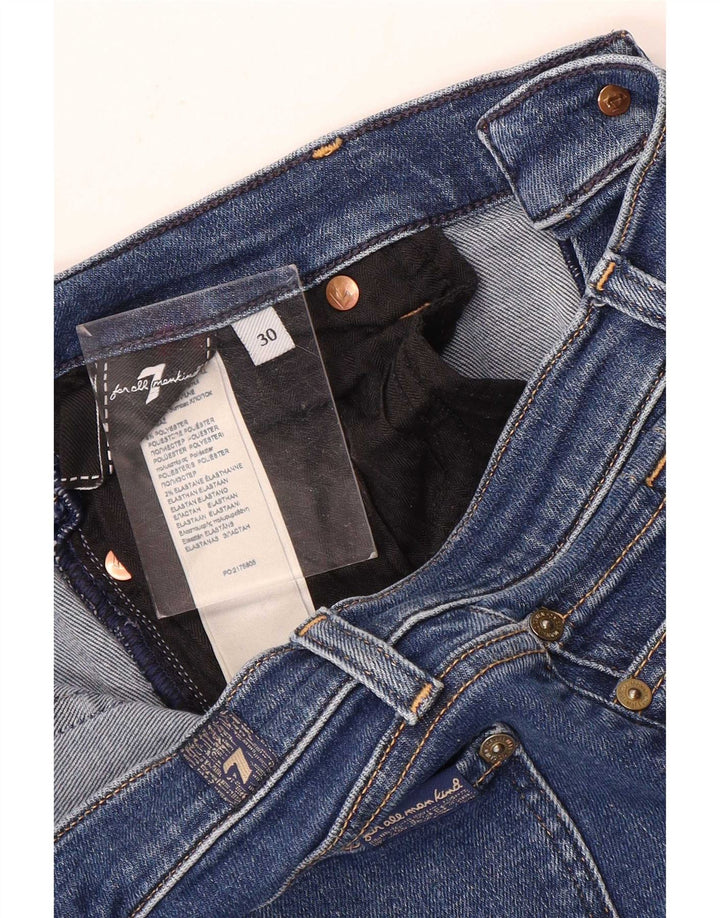 7 For All Mankind Jean skinny femme W30 L30 Bleu Polyester