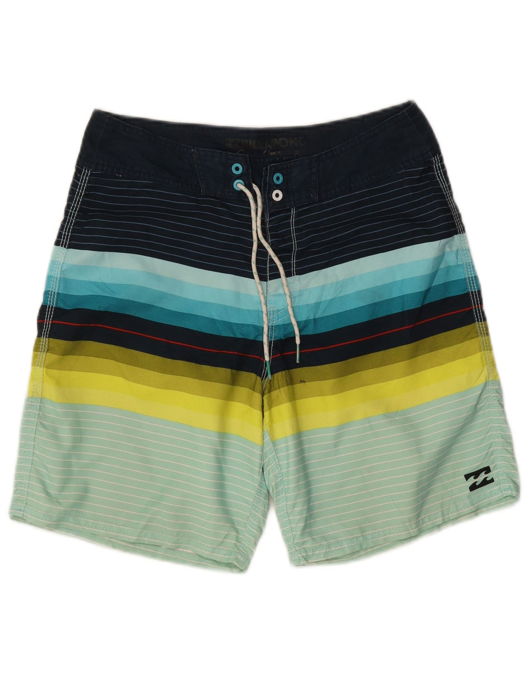 Billabong Short de Bain Garçon 15-16 ans Polyester Rayé Multicolore