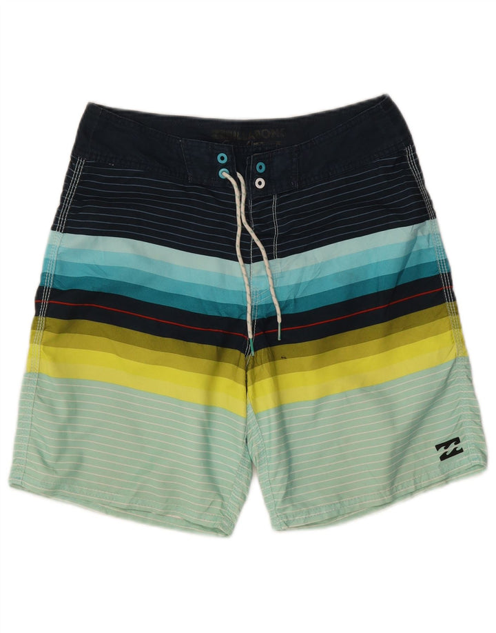 Billabong Short de Bain Garçon 15-16 ans Polyester Rayé Multicolore