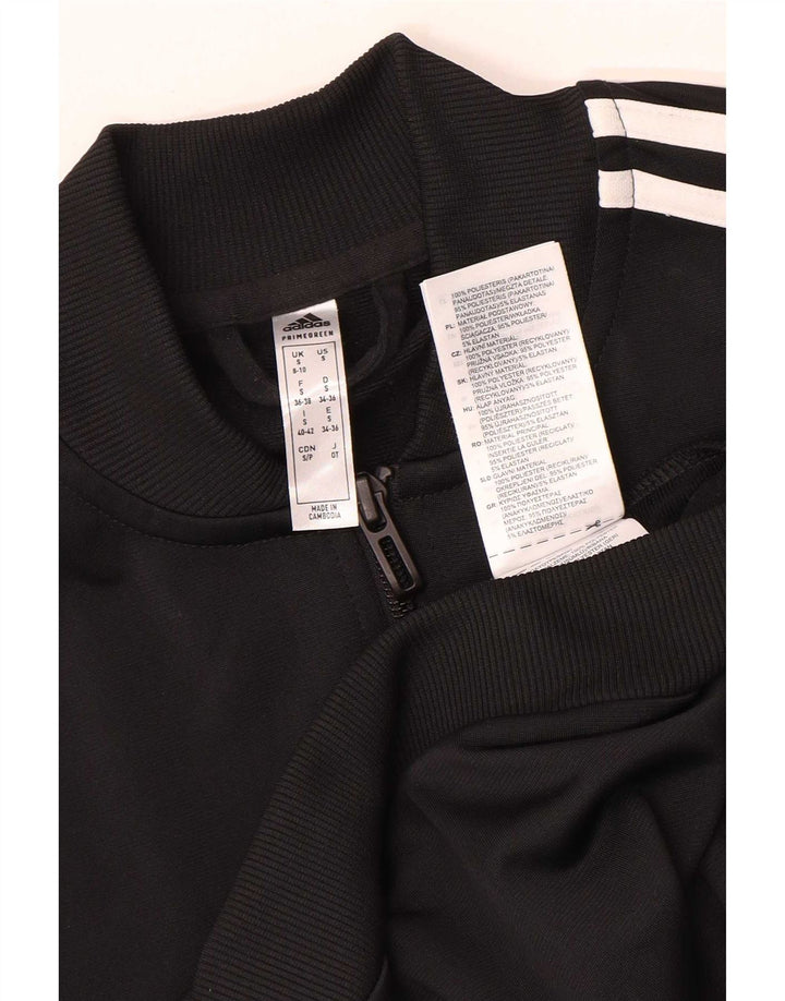 Adidas Veste de survêtement pour femme UK 8/10 Petit Noir Polyester