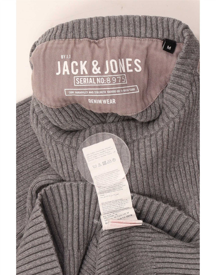Jack & Jones Pull Col Rond Homme Gris Moyen Colorblock Coton