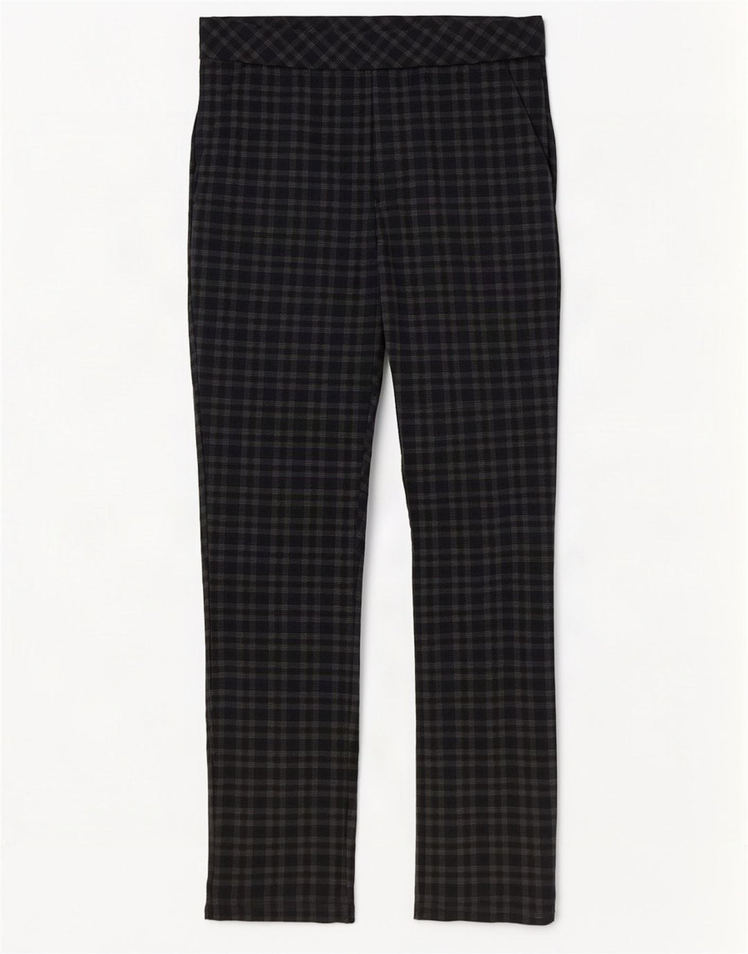 Marks & Spencer Pantalon décontracté pour femme UK 12 Medium W30 L29 Marron à carreaux