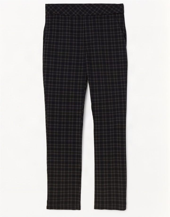 Marks & Spencer Pantalon décontracté pour femme UK 12 Medium W30 L29 Marron à carreaux