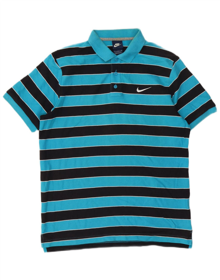 Nike Polo Homme Large Rayé Bleu