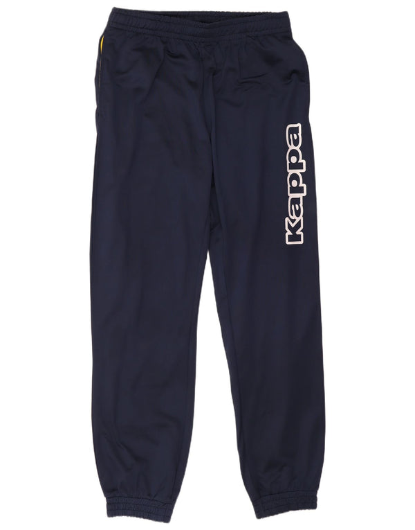 Kappa Pantalon de Survêtement Graphique Homme Bleu Marine Moyen Polyester