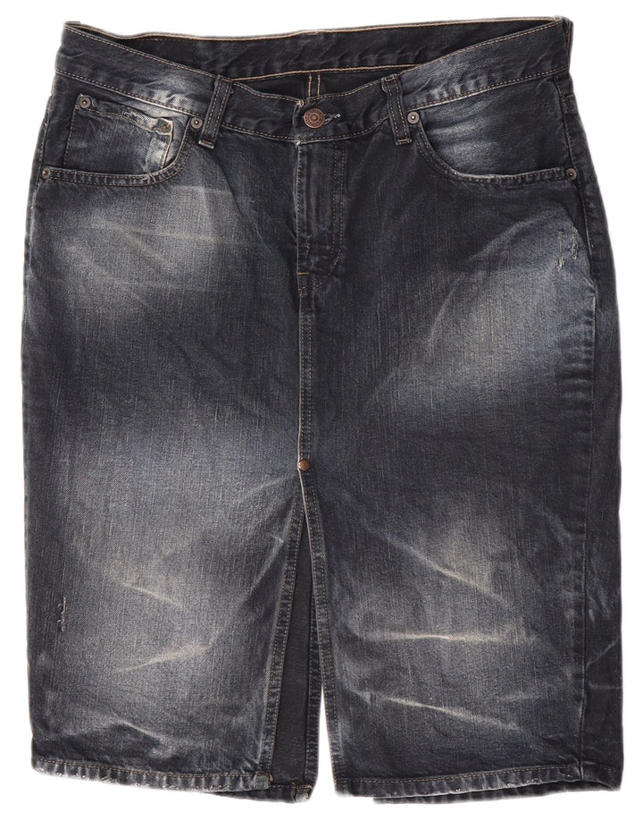 Levi's Jupe en Jean Femme Large W32 Bleu Marine Coton